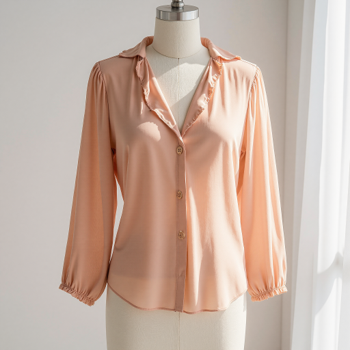 三十岁左右女性头像，穿粉色上衣，浅色背景