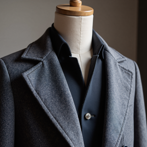 三十五岁左右男性头像，穿灰色外套，室内背景